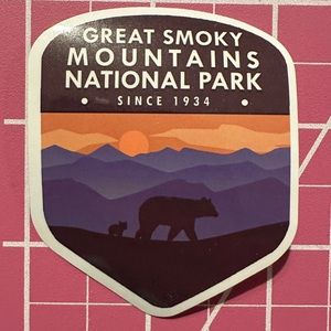 💜13/$13 +Bundle Sticker Sale | Travel Great Smoky Mountains Waterproof Sticker